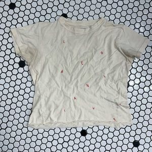 Firebrand cropped t shirt size medium